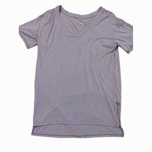 American Eagle Purple Grey Neck Long Tunic Small Tee Style Comfort Loungewear